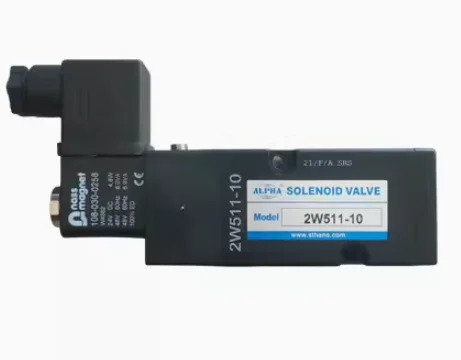공압 솔레노이드 밸브 모델 2위치 5방향 단일 전제어 DC24V 2W511-10 2W521-10