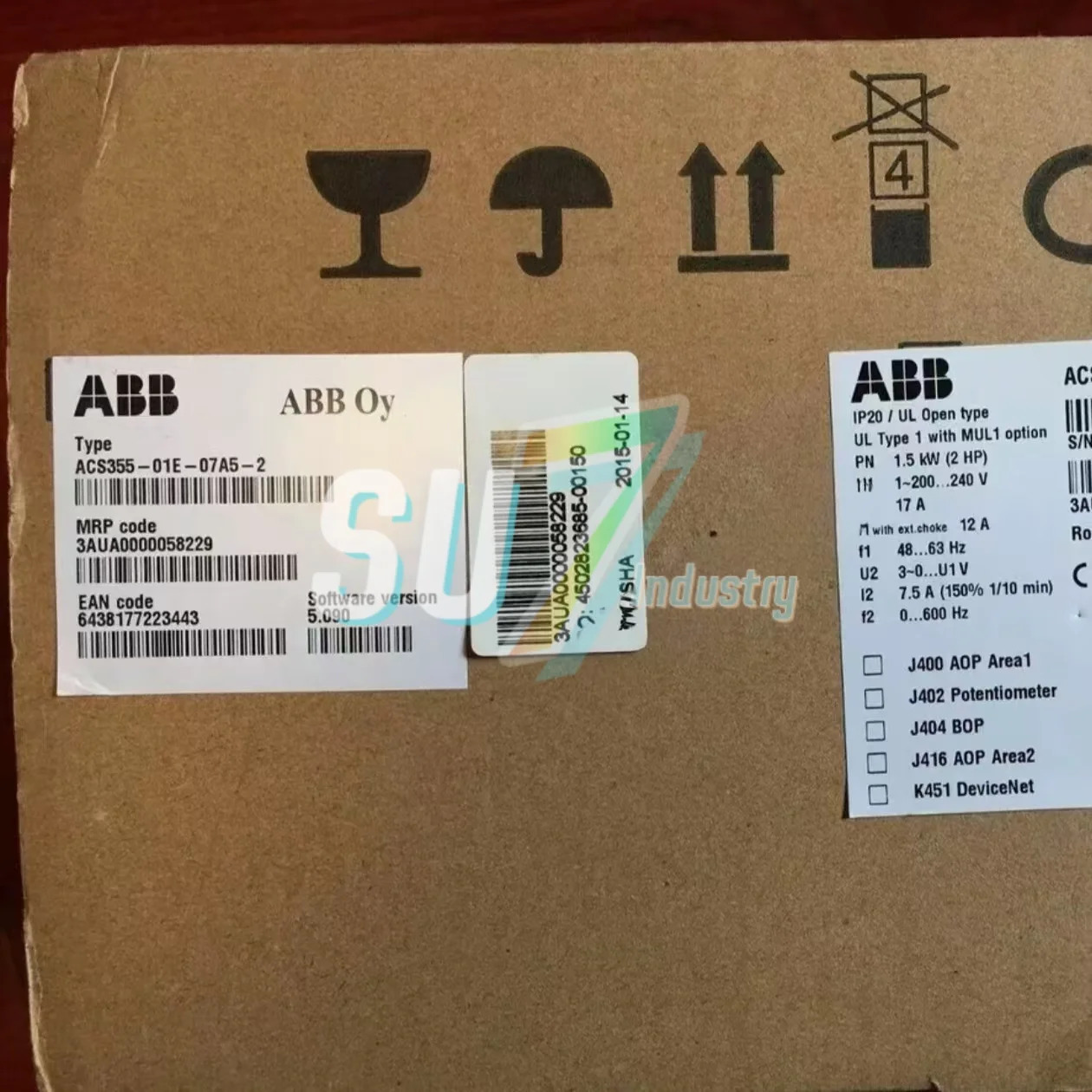 ACS355-01E-07A5-2 ACS355-01E-09A8-2 주파수 변환기 신규 입고