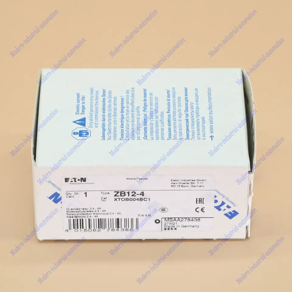 Eaton MOELLER ZB12-4 과부하 계전기 YP1 2.4-4A신