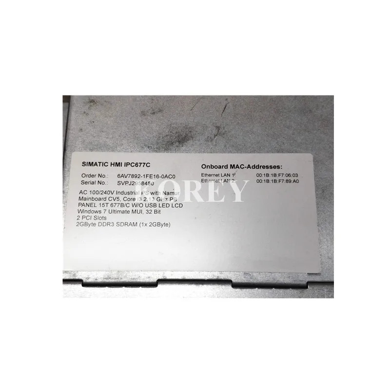 산업PC HMI IPC677C 67892-1FE16-0AC0