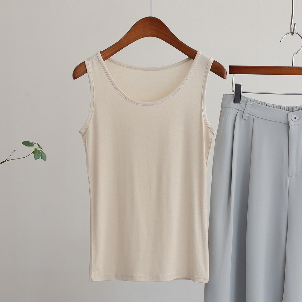 [1+1] 데일리 필수템 스판 라운드 나시 로런 이미지 3