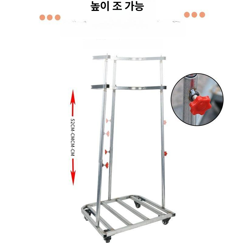 수거대 거치대 스텐 야외 실외 업소용 재활용 스테인레스 걸이대 봉투걸이 톤백 - 상세 이미지 3