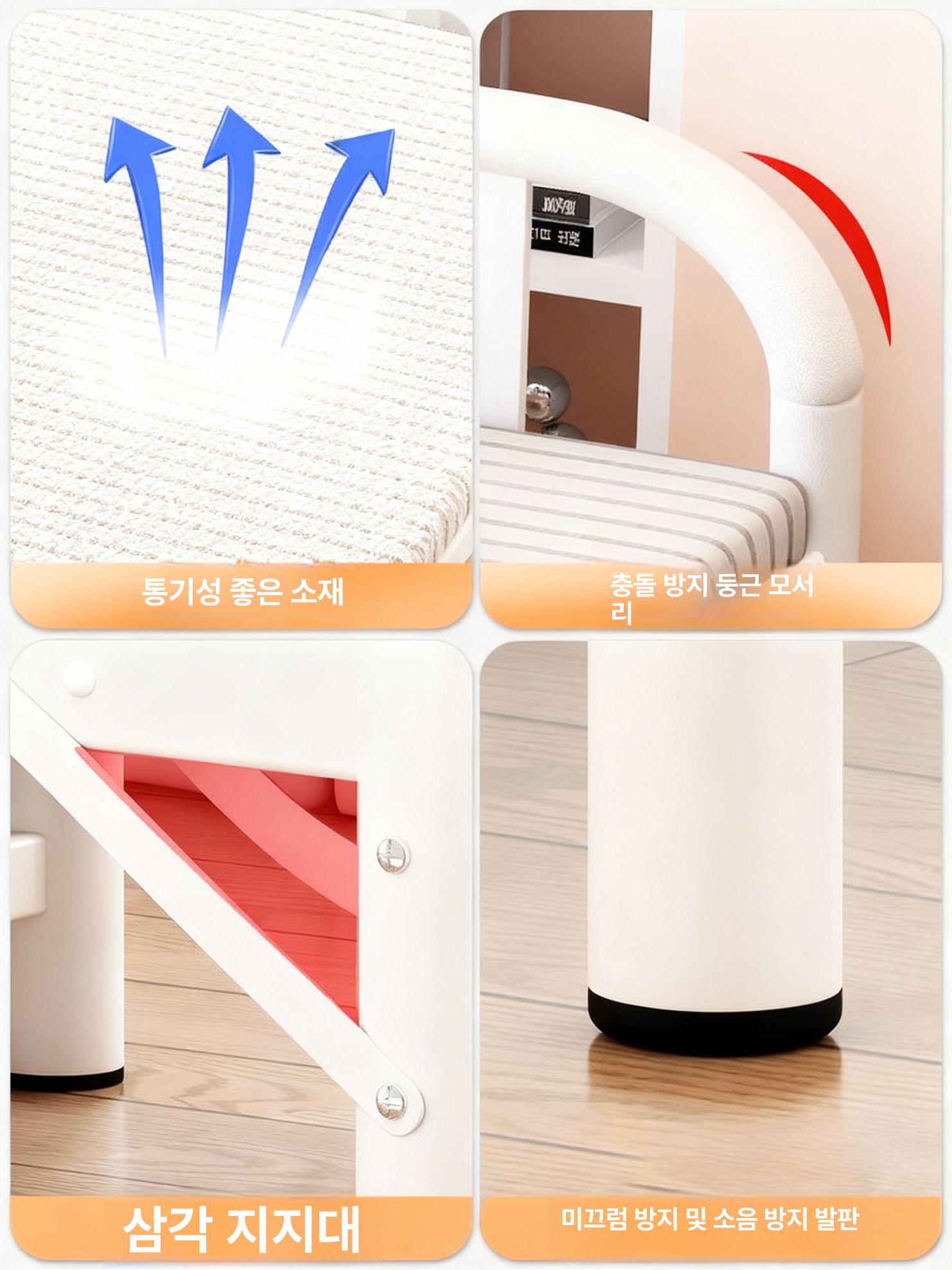 접이식 간이침대 휴대용 접는 낮잠용 매트리스 공간활용 보조 소파베드 튼튼한 접히는 - 상세 이미지 5