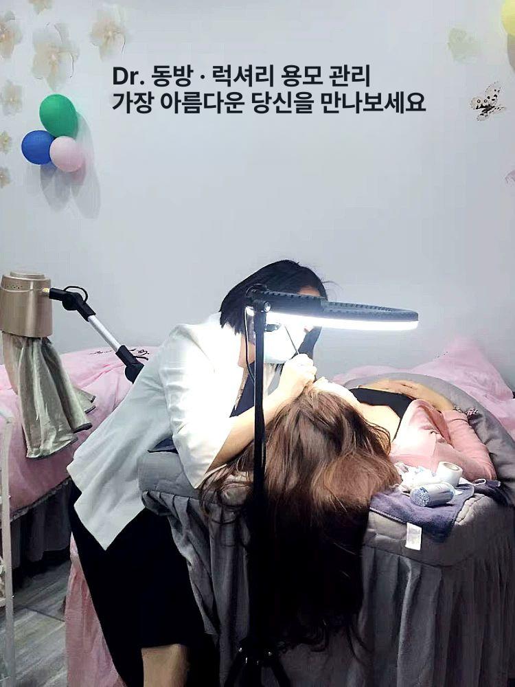 확대경 링라이트 피부 고배율 뷰티 원형 미용실 돋보기 스탠딩 작업용스탠드 스탠드형 - 상세 이미지 3