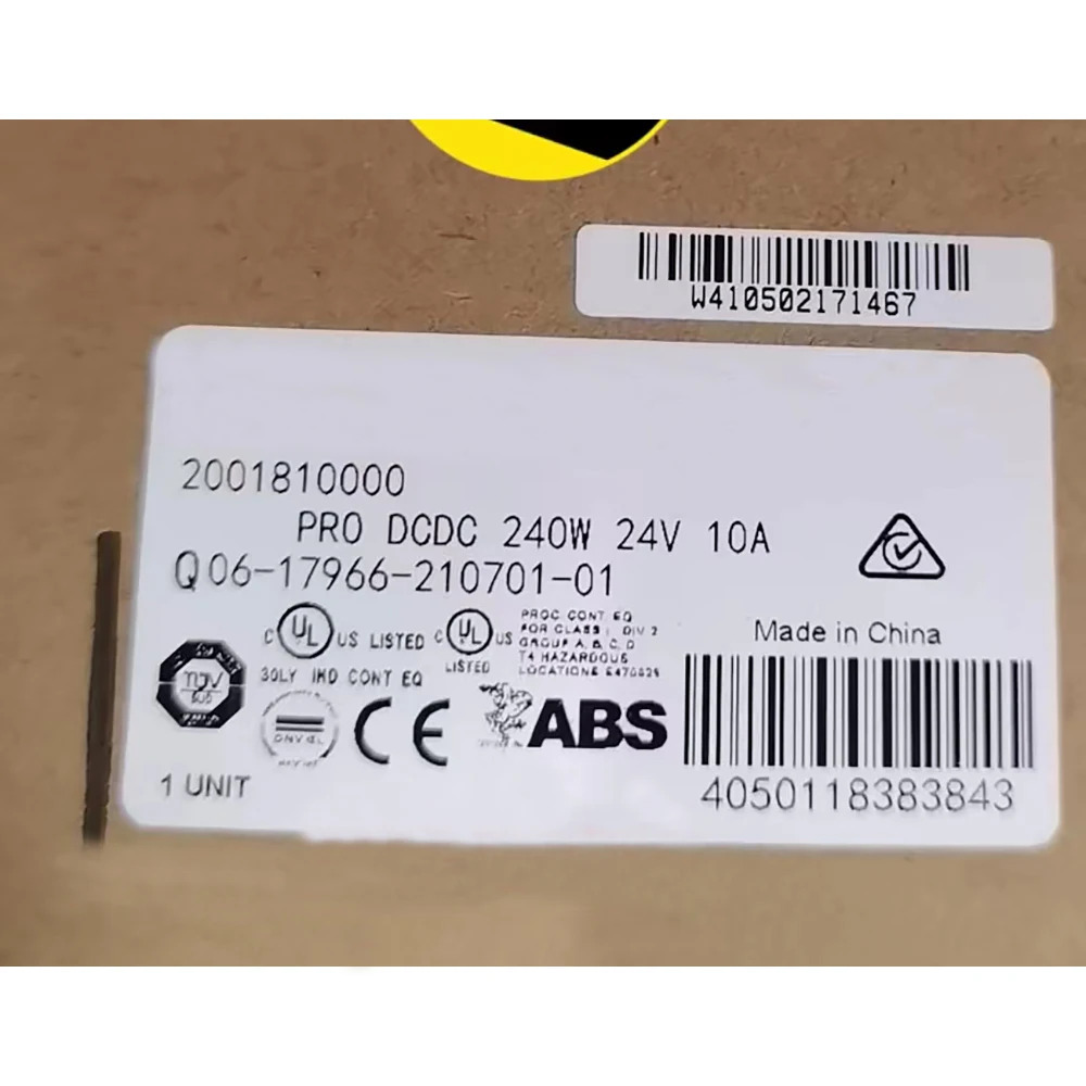 2001810000  Weidmuller 스위칭 전원공급장치 PRO DCDC 240W 24V 10A용