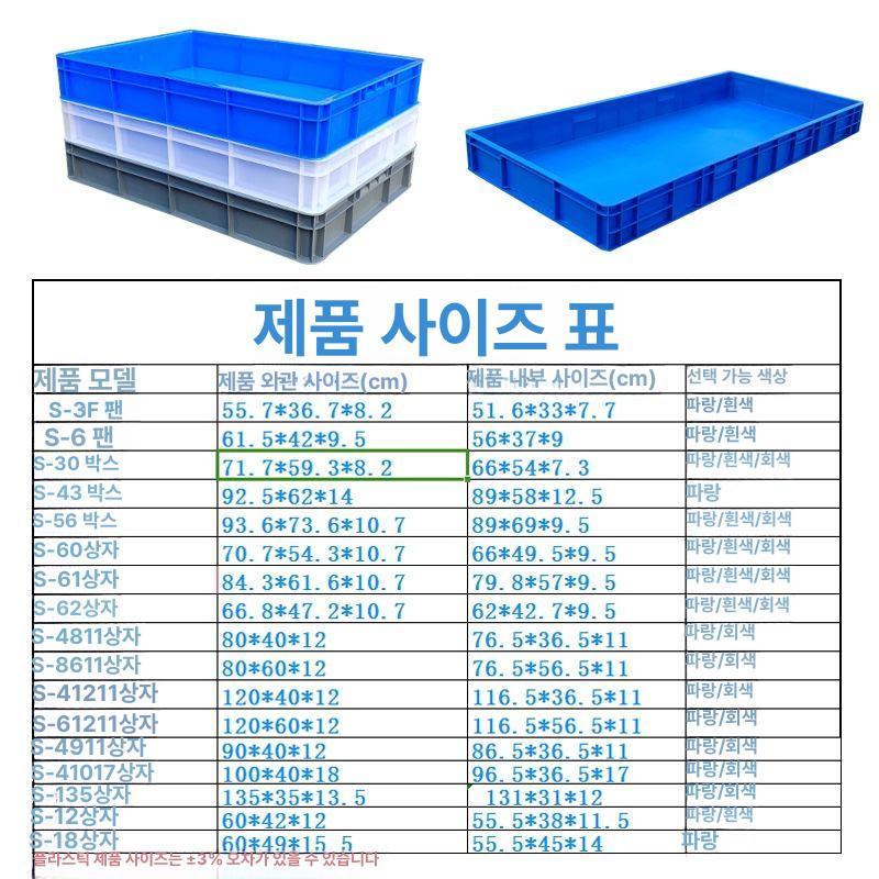 대용량 투명 플라스틱 수납박스 산업용 정리함 운반상자 보관용기 - 상세 이미지 4
