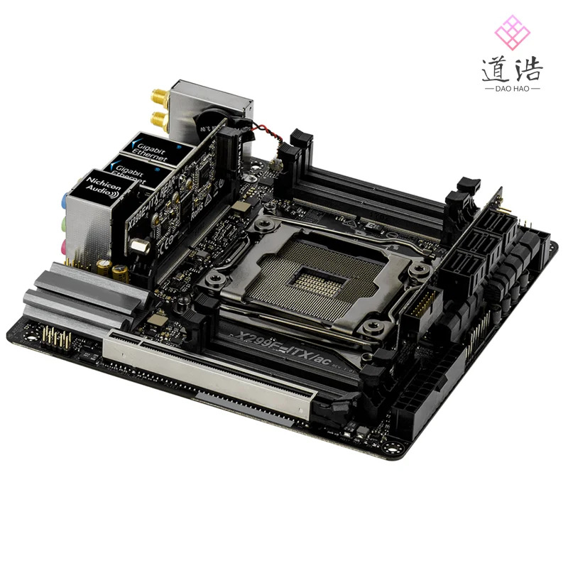 ASRock호환 X299E-ITX AC 마더보드 128GB PCI-E3.0 M.2 LGA 2066 DDR4 Mini-ITX X299 메인보드 리퍼 완료
