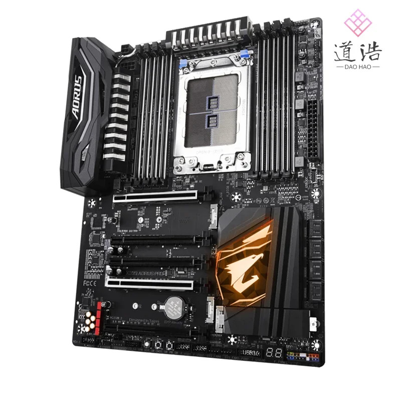 X399 AORUS PRO 마더보드128GB M.2 DDR4 메인보드 완전 작동 리퍼