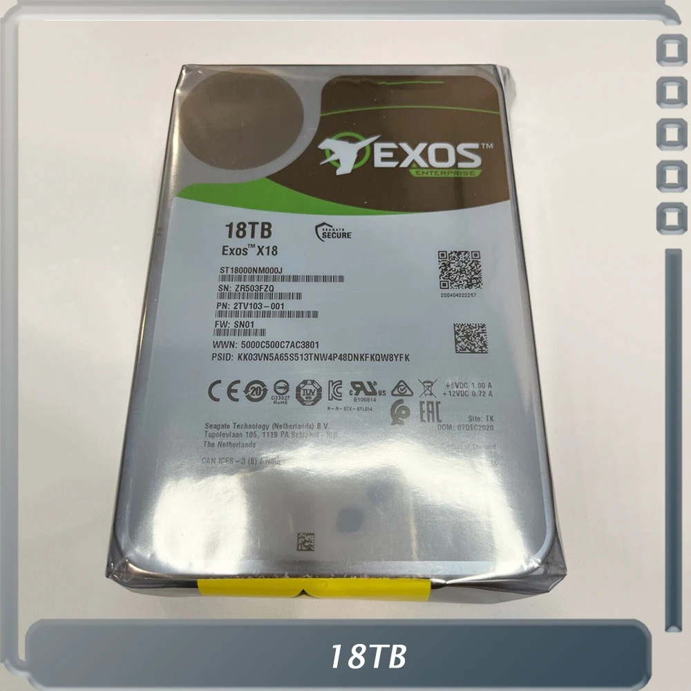 엔터프라이즈 하드 ST18000NM000J 18TB Exos X18 7200RPM용