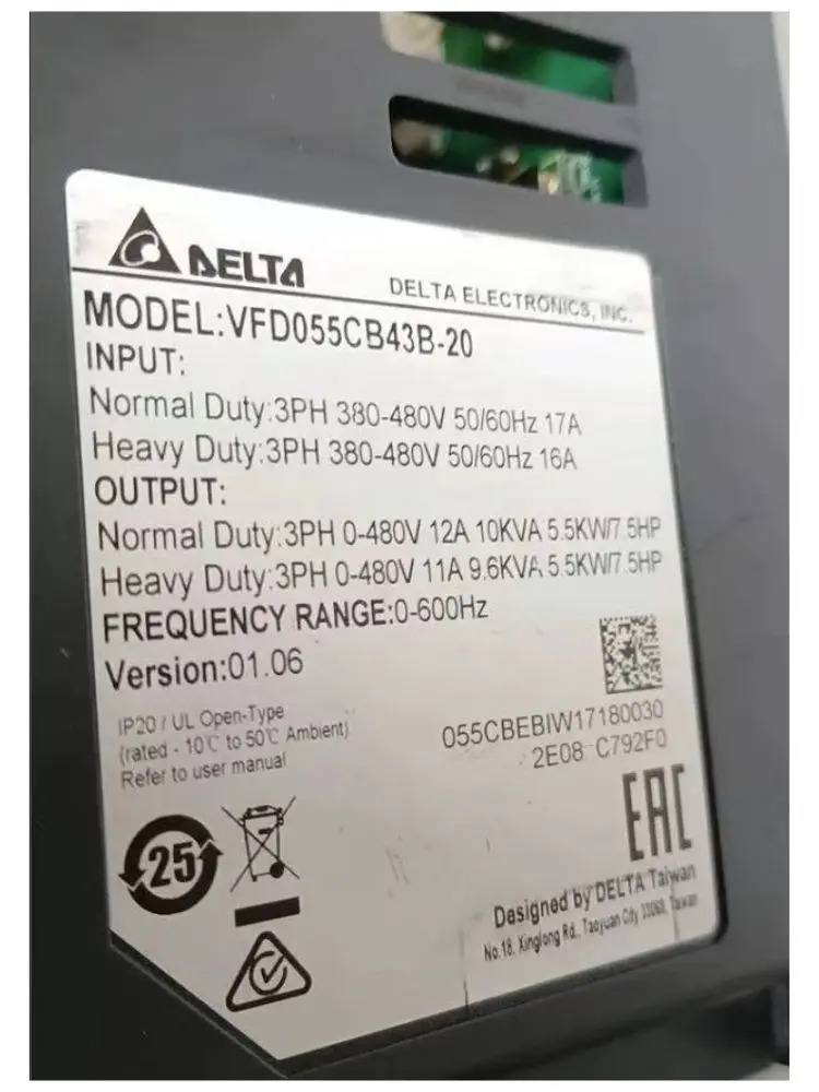리퍼 VFD055CB43B-20 인버터 OK