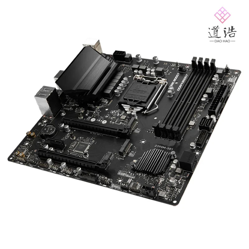 Z390M-S01 마더보드128GB M.2 LGA 1151 DDR4 마이크로 Z390 메인보드 완전 작동 리퍼
