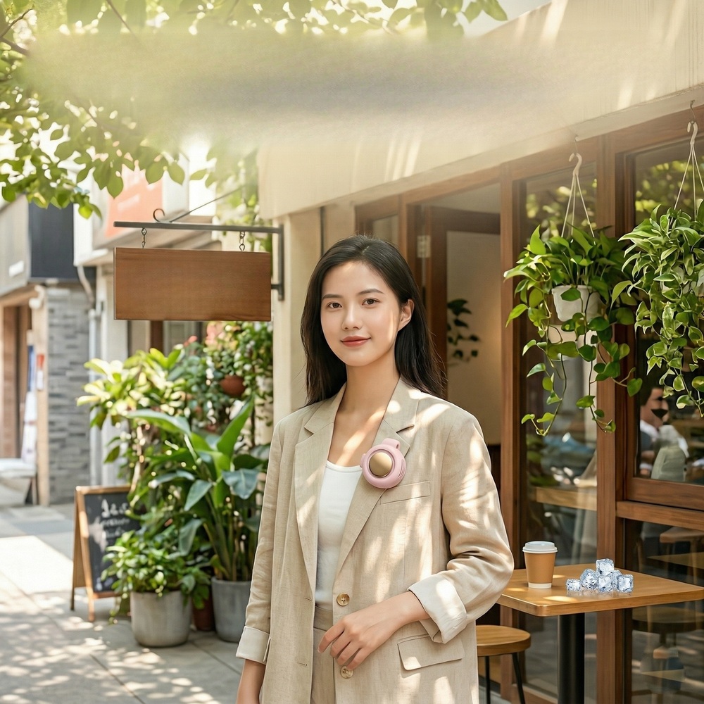 허리 선풍기 휴대용 블레이드리스 미니 인체공학적 클립형 디자인 학생 등산 캠핑 여행 - 상세 이미지 3
