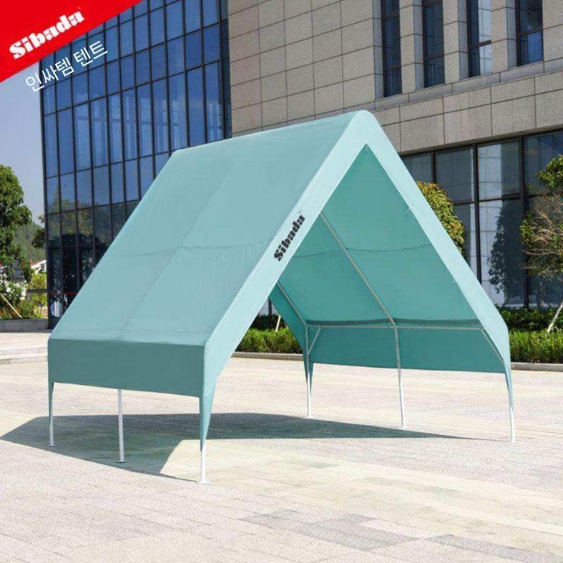 텐트 행사용 베이지색 옥상 메쉬 캐노피 바베큐 천막 베이지 야외 접이식 업소 농막 그늘막 3x3m 베이지 - 상세 이미지 2