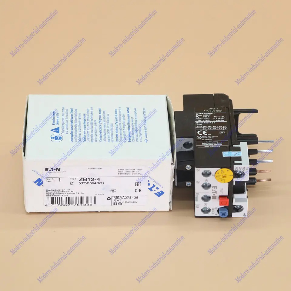 Eaton MOELLER ZB12-4 과부하 계전기 YP1 2.4-4A신