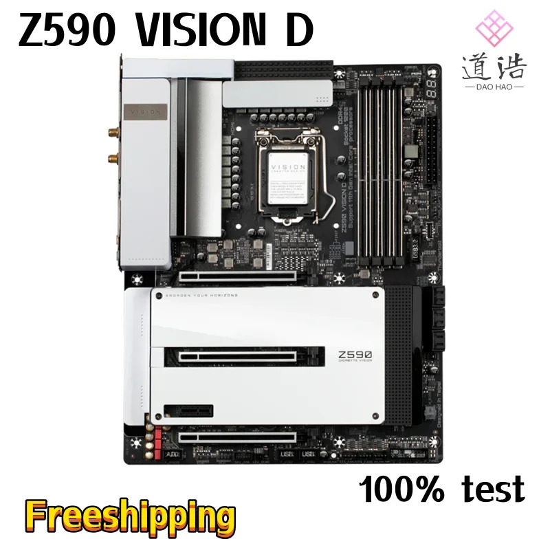 Z590 VISION D 마더보드 128GB DP M.2 SATA3.0 LGA 1200 DDR4 메인보드 완전 작동 리퍼