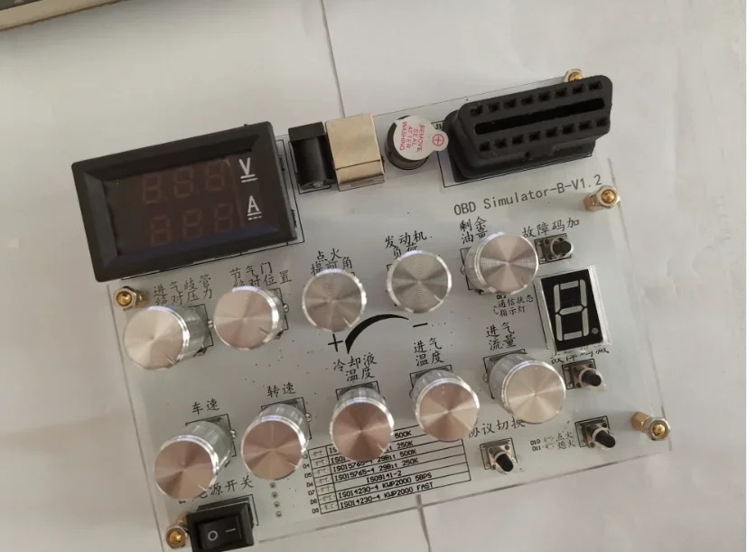 Vesrion 자동차 OBD 시뮬레이터 ECU 개발 리퍼 차량 승용차 ELM327 1939