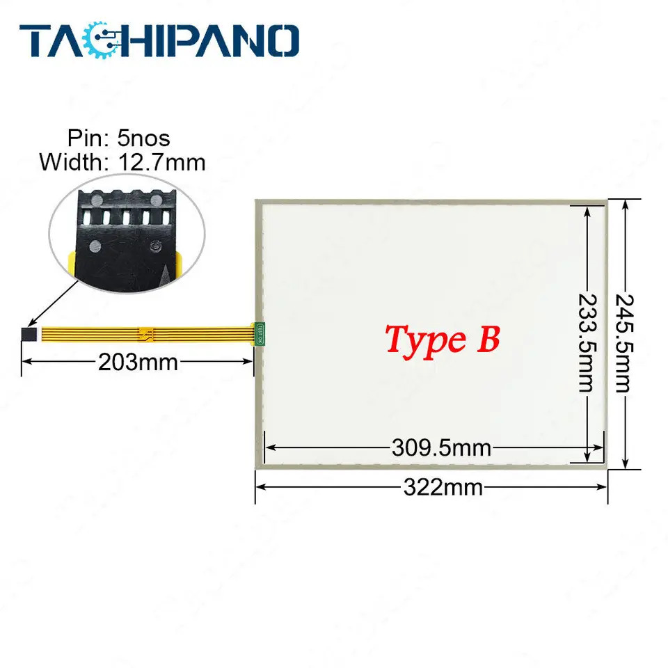 B  R 패널 PC 725 터치 5PC725-1505-01 5PC725.1505-01