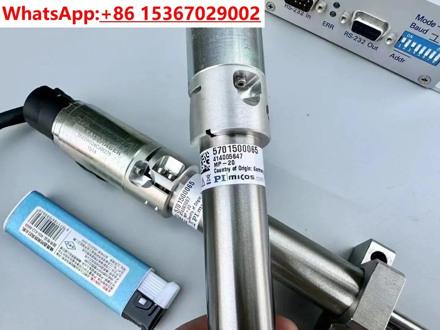 MP-20 C-863 고정밀 선형 액추에이터 0.1m 해상도 30mm 스트로크