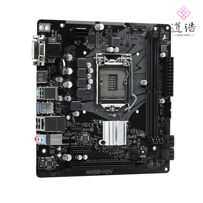 ASRock호환 H410M-HDV 마더보드64GB HDMI LGA 1200 DDR4 마이크로 H410 메인보드 완전 작동 리퍼
