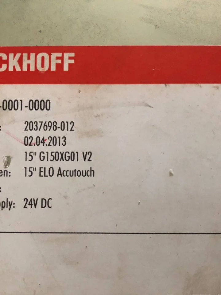 베크오프 터치 스크린 CP6902-0001-0000 오리지널 포장