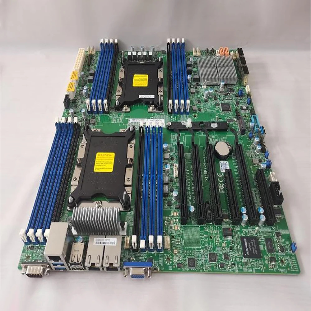 Supermicro 서버 마더보드듀얼 채널 LGA-3647 DDR4 2 PCI-E 3.0 NVMe x4 내부 포트 X11DPi-N