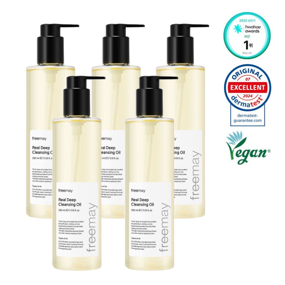 프리메이 리얼 딥 클렌징 오일 330ml, 5개 - 상품 이미지