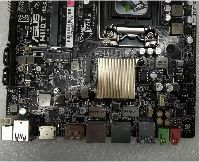 ASUS호환 H110T MINI-ITX 듀얼 네트워크 인터페이스 카드 DC 전원공급장치 HTPC H310T 메보드