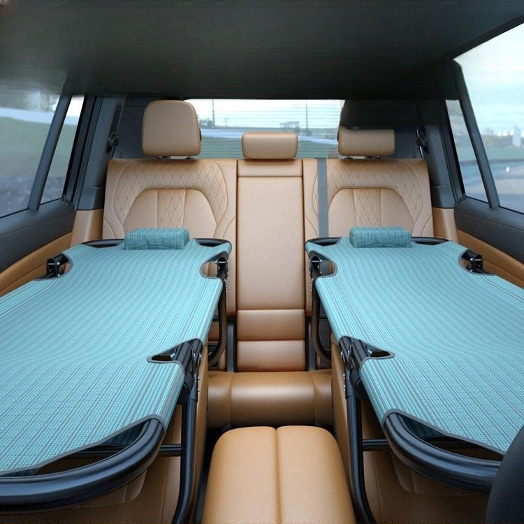 차량용 접이식 침대 차박용품 뒷좌석 매트 여행 캠핑침상 조수석 야외용 - 상품 이미지