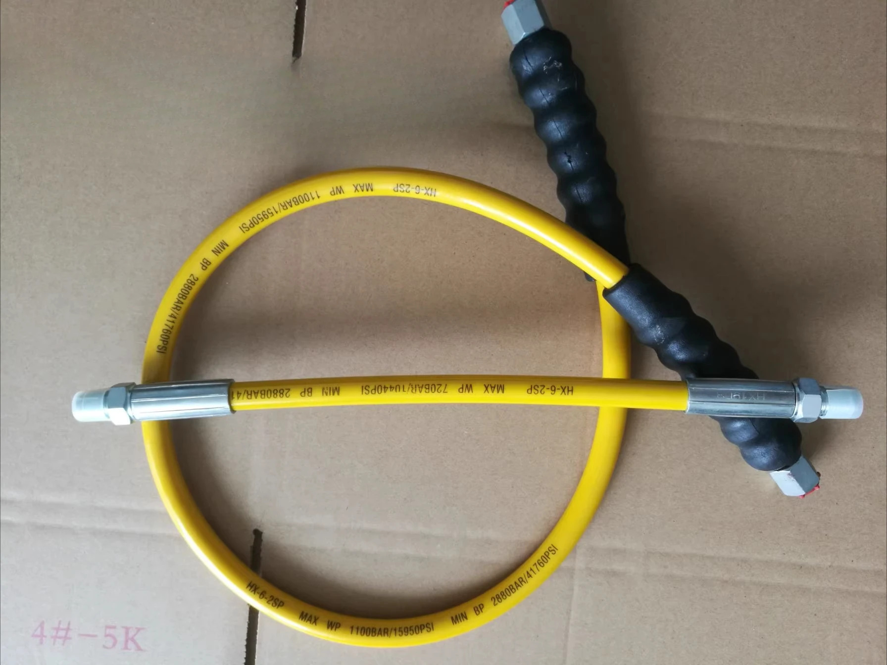고압 유압 호스 유튜브 HX-5-8SP WP 3000BAR PSI 최소 BP Kg