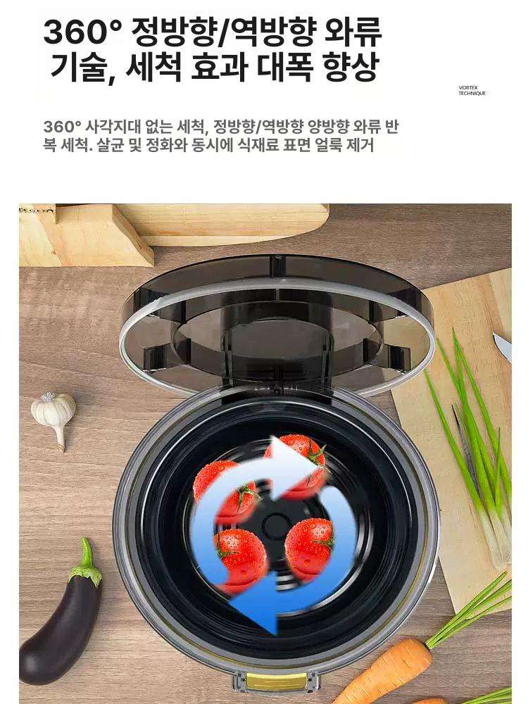 초음파세척기 가정용 대용량 세균제거 식기 의류 보석류 시계 세정 소독 청소기 - 상세 이미지 4