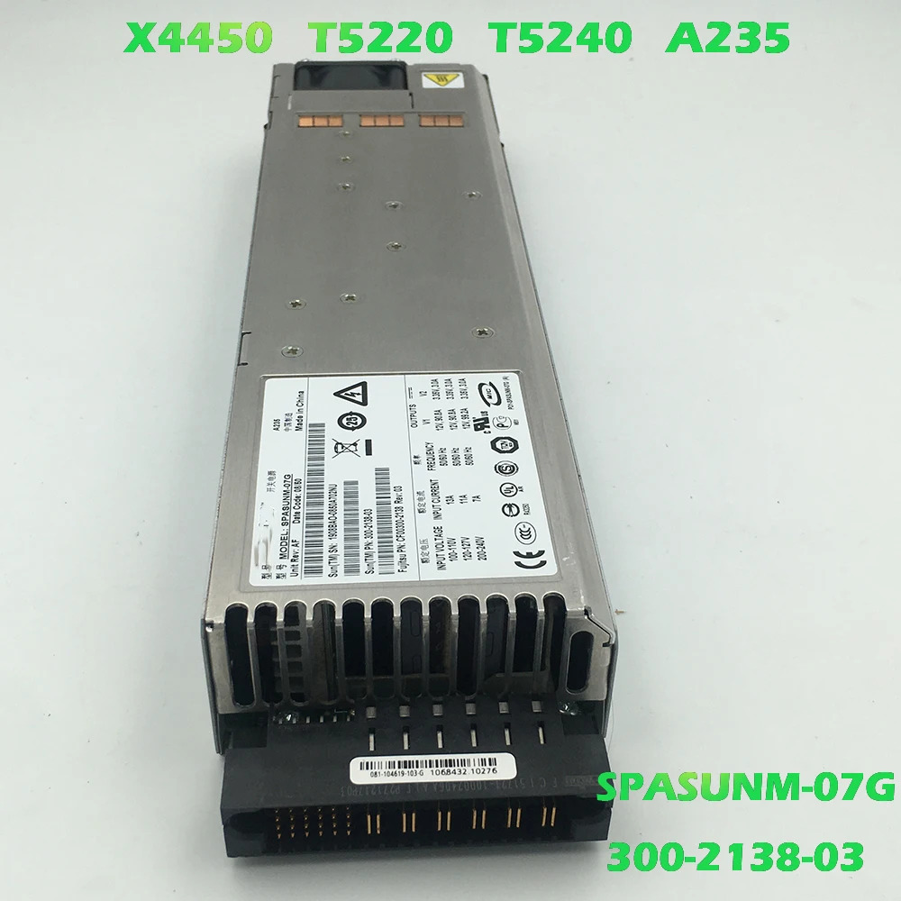 SUN X4450 T5220 T5240 A235 SPASUNM-07G 300-2138-03서버 전원공급장치 전리퍼
