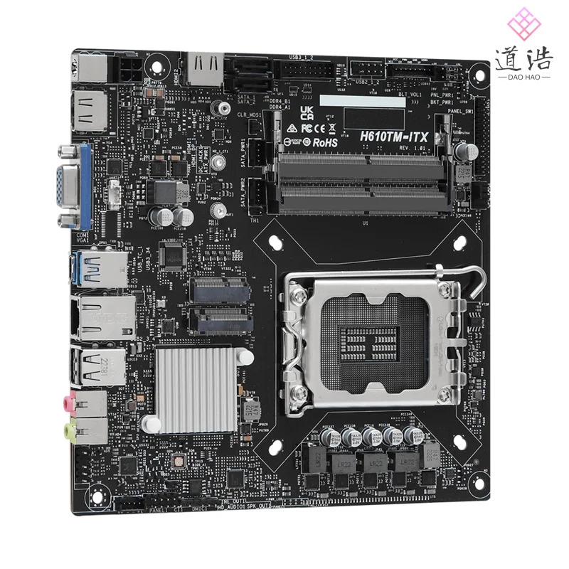 ASRock호환 H610TM-ITX 마더보드 M.2 LVDS LGA 1700 I3 I5 I7 I9 CPU DDR4 리퍼 완료 Mini-ITX H610 메인보드 64GB