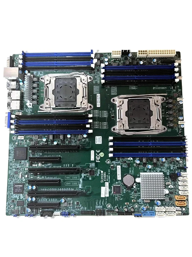 Supermicro X10DRI 듀얼 X99 2011-3 메보드 C612 칩셋은 E5 V3/V4 서버 DDR4를 지원