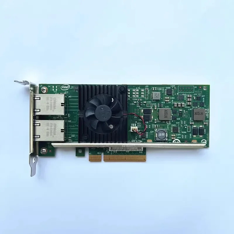 Dell 오리지널 intel호환 X540-T2 E10G42BT 듀얼 포트기가비트 네트워크 인터페이스 카드 3DFV8팬 포함