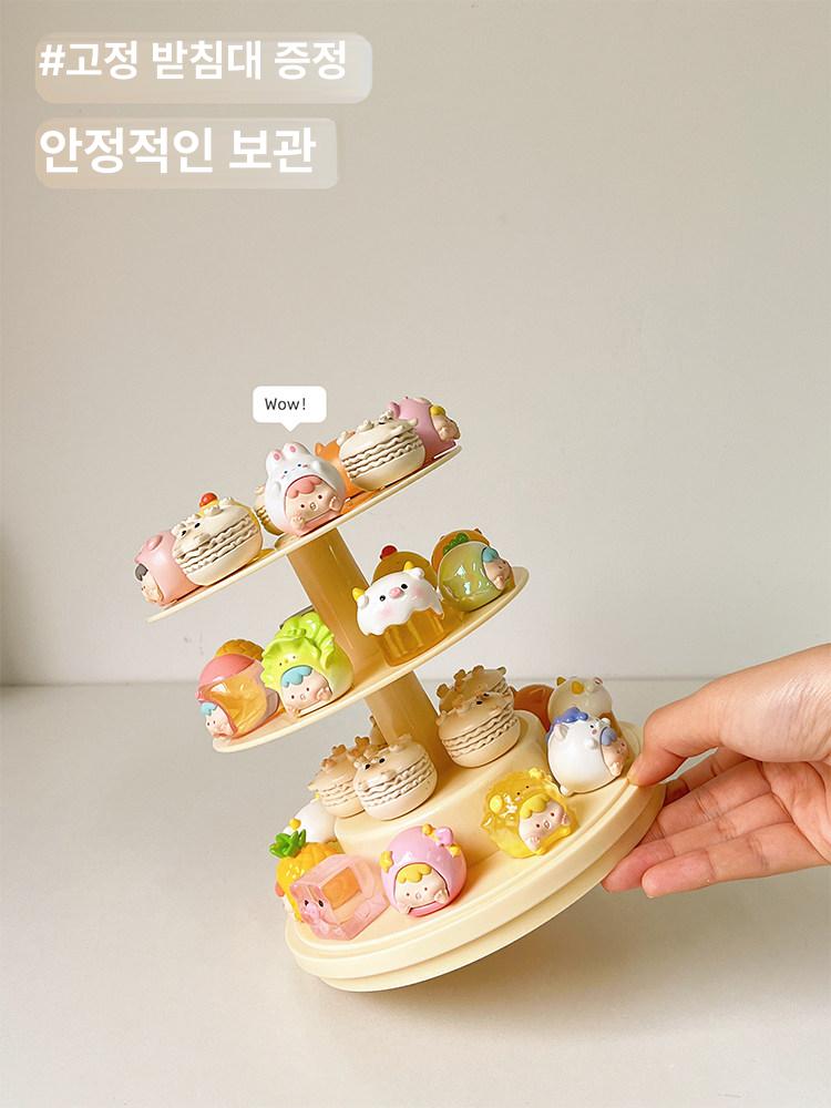 피규어케이스 회전형 원형 아크릴 장식장 소품 보관함 진열장 - 상세 이미지 5
