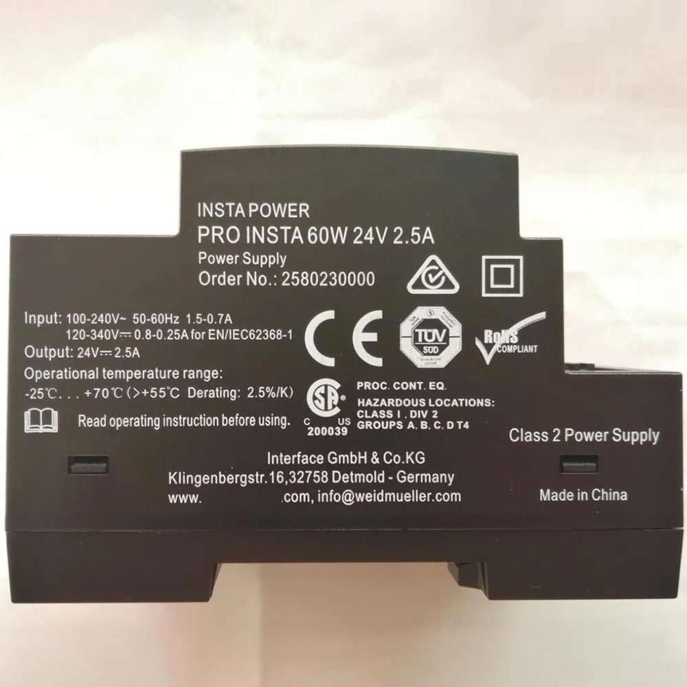 DIN 레일 전원공급장치 2580230000 WeidmullerPRO TA 60W 24V 2.5A ta 전원