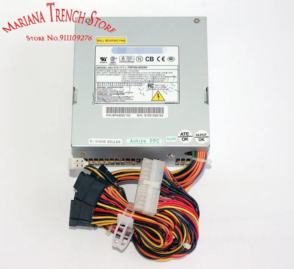 FSP300-60GNV 8 x SATA 인터페이스 FSP 등급 SFX 산업전원공급장치