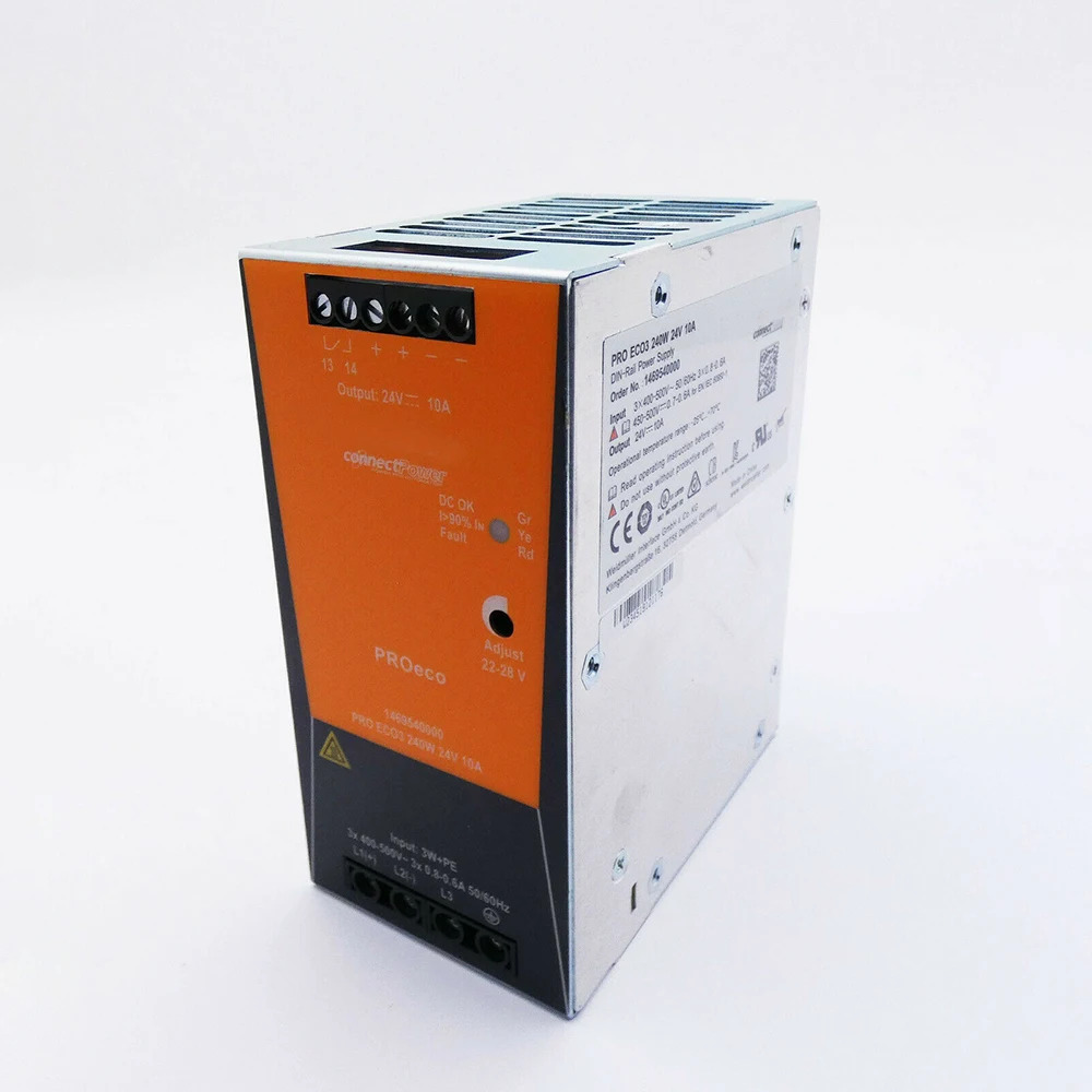 Weidmuller 3상 전원새 PRO ECO3 240W 24V 10A DIN 레일 전원공급장치 1469540000