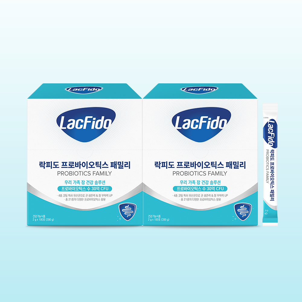 락피도 프로바이오틱스 온가족 유산균 패밀리 30억CFU 2g 100포, 2개 이미지 1