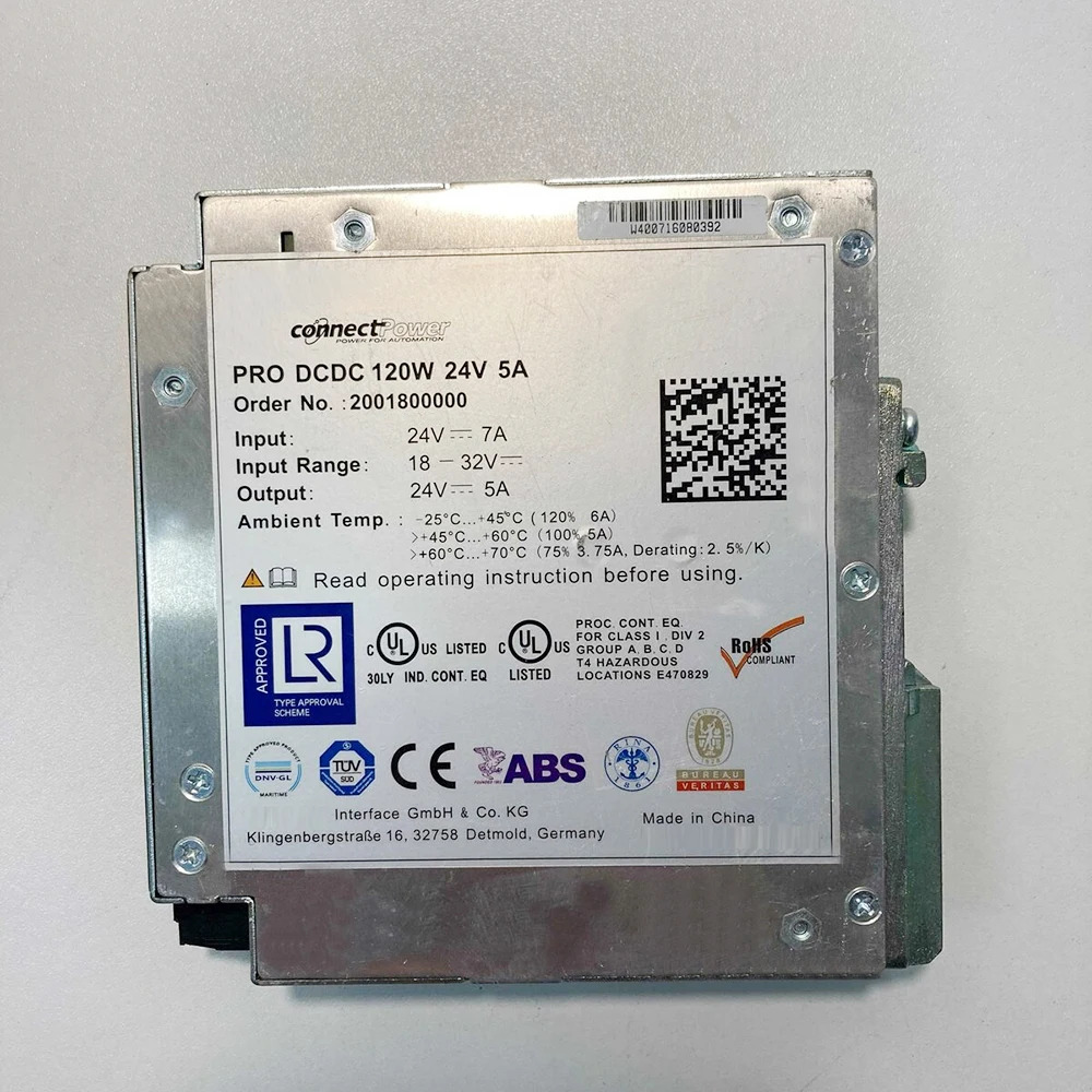 Weidmuller 스위칭 전원공급장치 컨버터PRO DCDC 120W 24V 5A 2001800000