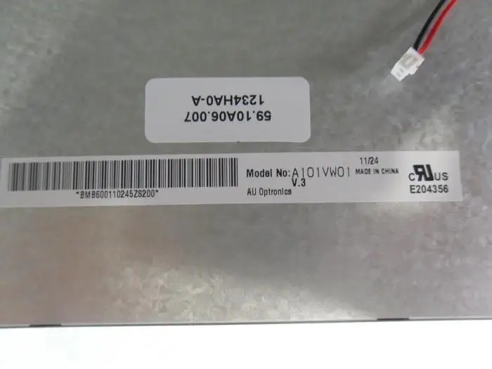 A101VW01 V.3 v.1 10.1 LCD 화면은 휴대용을 주도했습니다.
