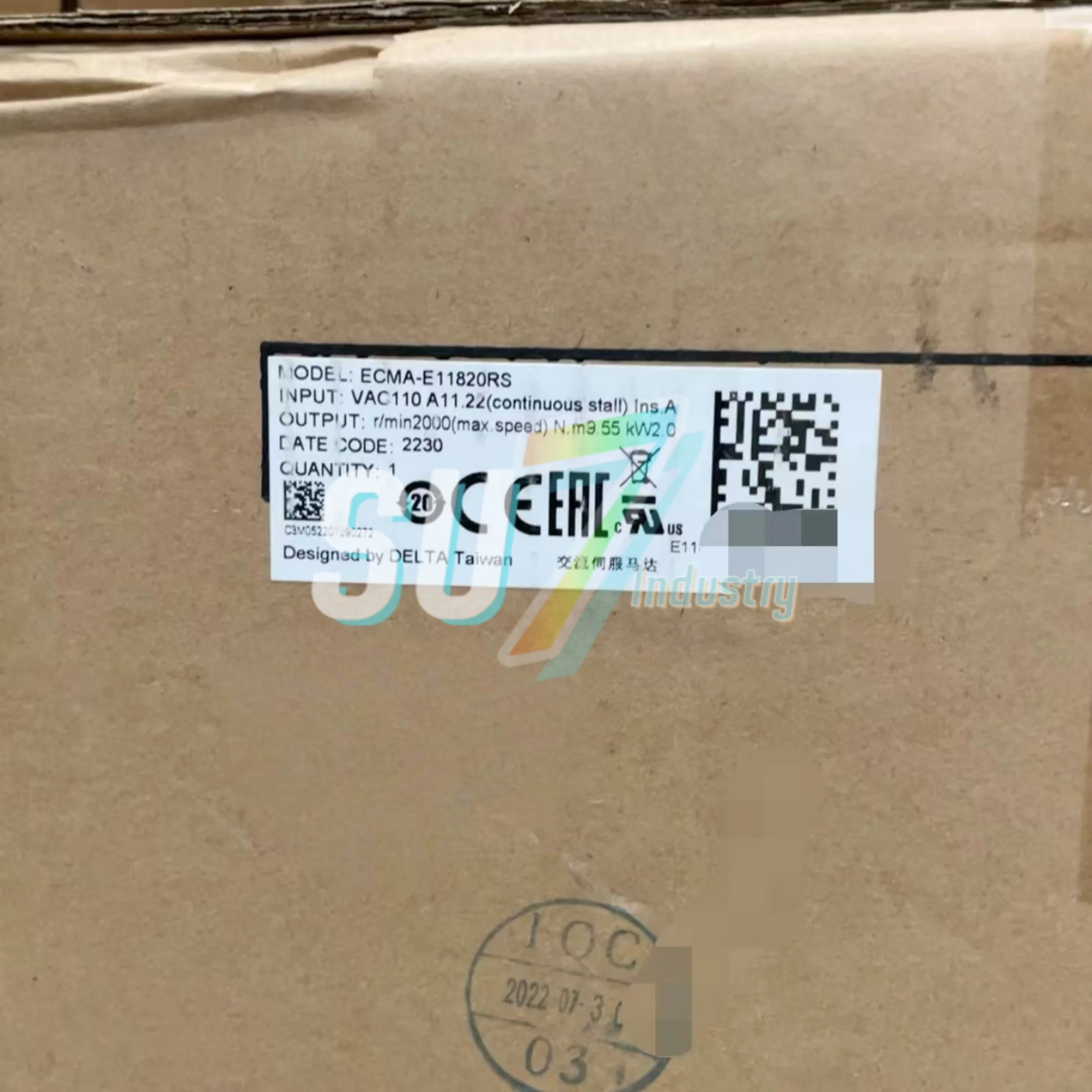 ECMA-E11820RS 서보모터 원본