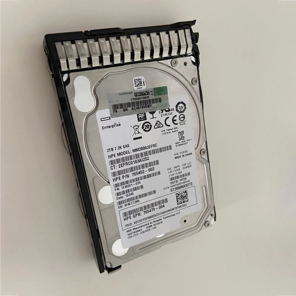 hp호환2TB 765466 -B21 765873 -001 765470 -004 2T SAS 7.2K 12G 2.5 G8 G9 G10 서버 하드