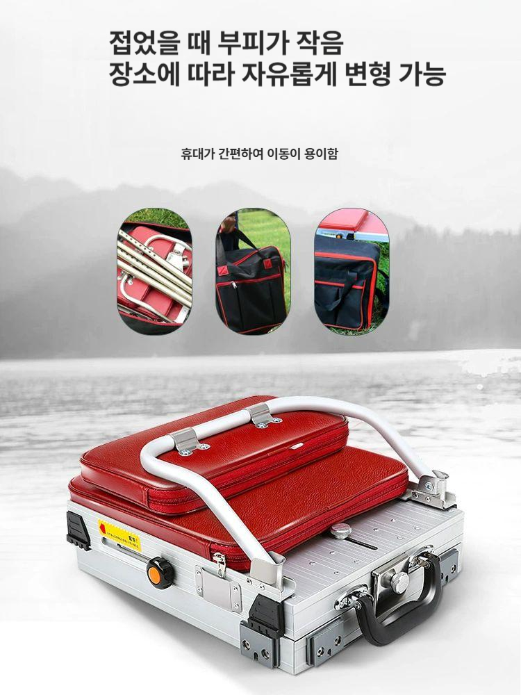 낚시의자 겟바위 버킷 밑밥통 세트 거치대 고정 전용케이스 초경량 접이식 - 상세 이미지 4