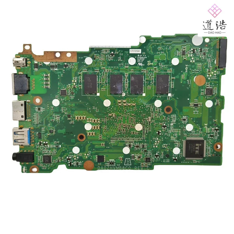 Acer DA0ZHVMB8C0 노트북 마더보드 NBVFX11006 NBVHT1100A 8GB RAM N4200/N5000 CPU 메인보드 완전 작동 리퍼