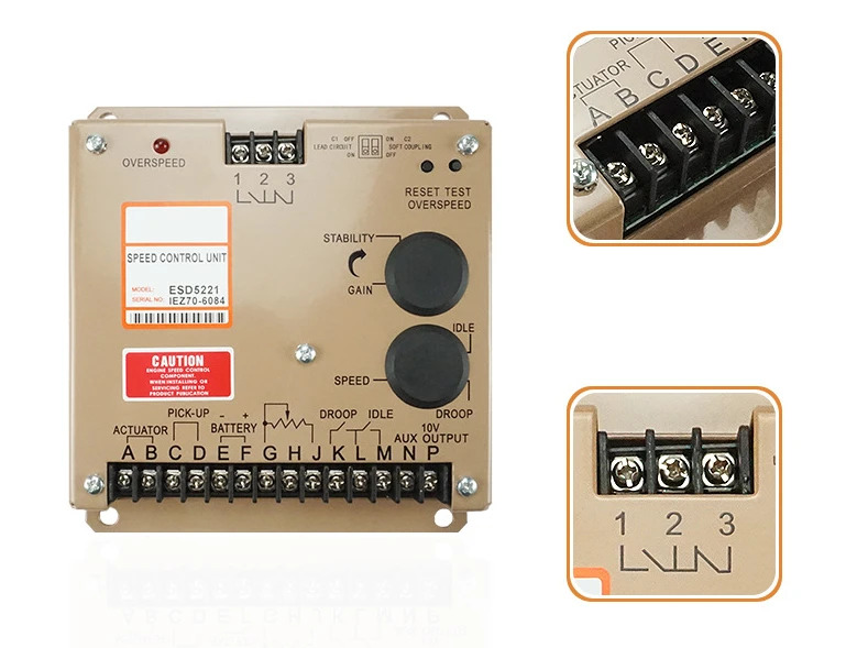 ESD5221 속도 컨트롤러 발전기 세트 보드 ESC