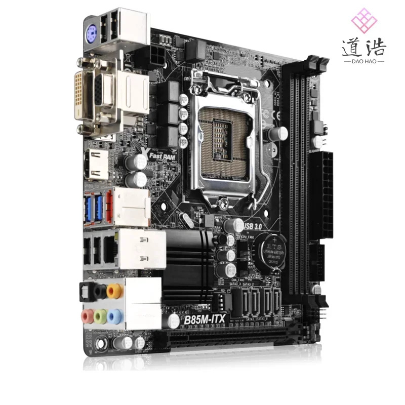 ASRock호환 B85M-ITX 마더보드16GB HDMI PCI-E3.0 LGA 1150 DDR3 Mini-ITX B85 메인보드 완전 작동 리퍼