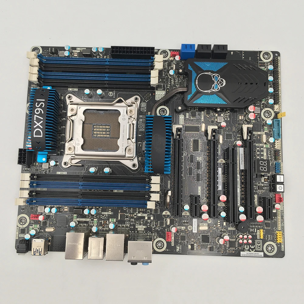 X79 해골 시스템 하이엔드 마더보드 지원 E5 I7 3960X LGA 2011 DX79SI