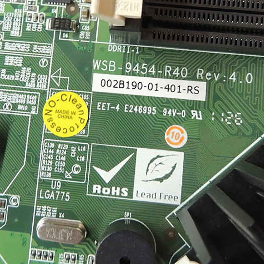 IEI 이네트워크 포트 775 산업제어 마더보드 장치 WSB-9454-R40 REV4.0