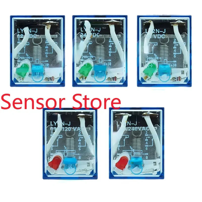 5PCS 릴레이 LY2N-J LY2NJ 10A DC12-24-48V AC 110-120v